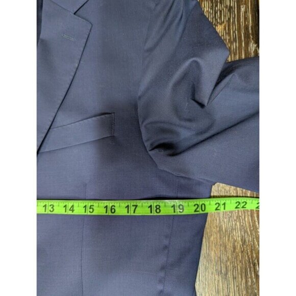 Ralph Lauren Black Label Blue Wool Sport Coat Blazer 40 Long - Picture 8 of 8